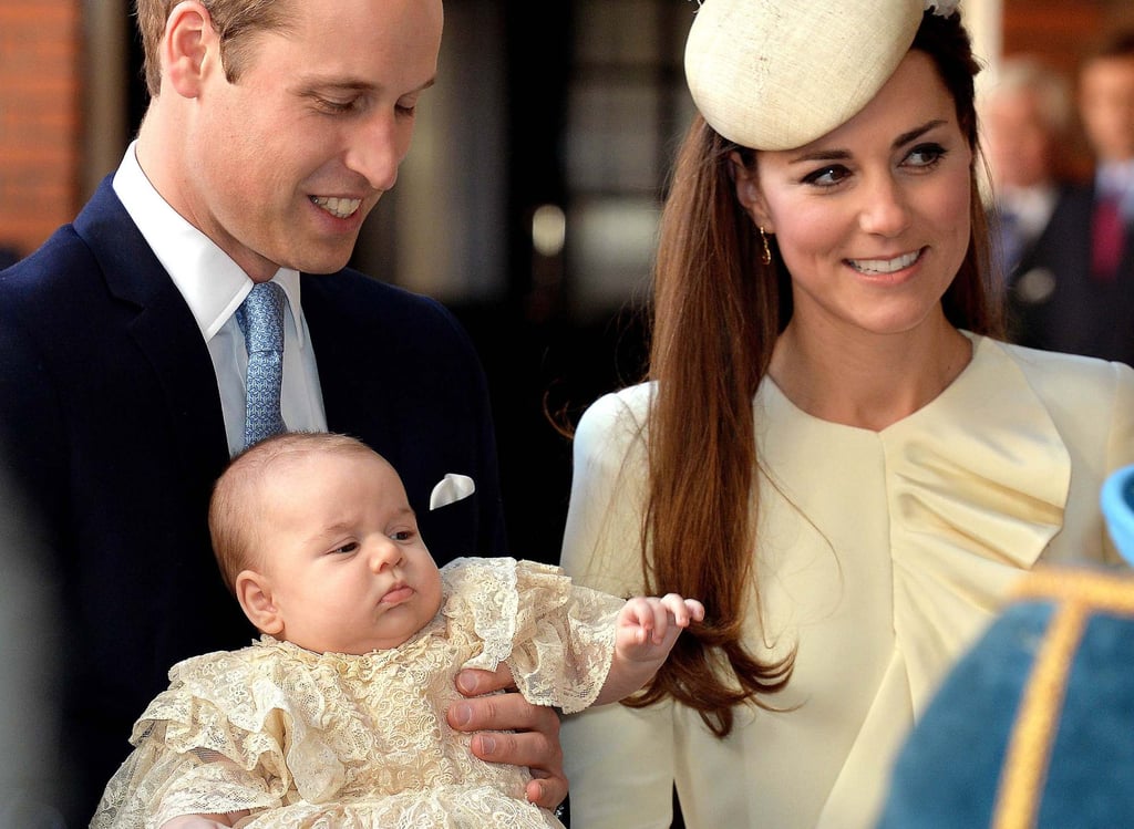 In 2013, Britain’s Prince William, Duke of Cambridge, and his wife Catherine, Duchess of Cambridge, arriving with their son Prince George of Cambridge at Chapel Royal in St James’s Palace in central London ahead of the christening of their then-three-month-old prince. Photo: AFP In 2013, Britain’s Prince William, Duke of Cambridge, and his wife Catherine, Duchess of Cambridge, arriving with their son Prince George of Cambridge at Chapel Royal in St James’s Palace in central London ahead of the christening of their then-three-month-old prince. Photo: AFP