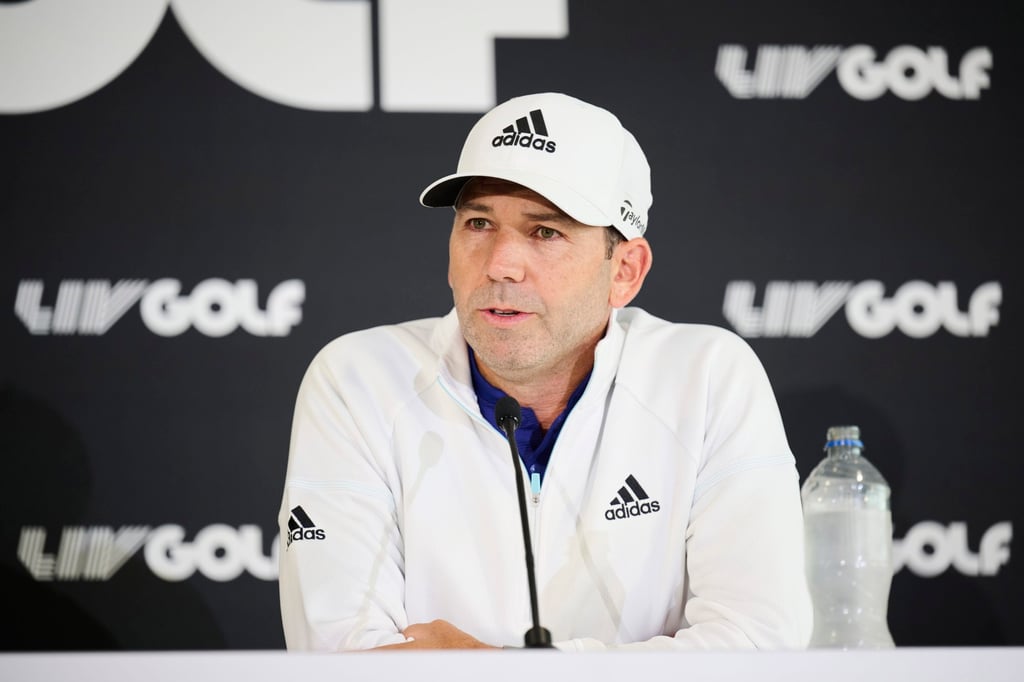 The 42-year-old Spaniard fields questions during a press conference at the LIV Golf Invitational Series at Pumpkin Ridge. Photo: EPA-EFE The 42-year-old Spaniard fields questions during a press conference at the LIV Golf Invitational Series at Pumpkin Ridge. Photo: EPA-EFE
