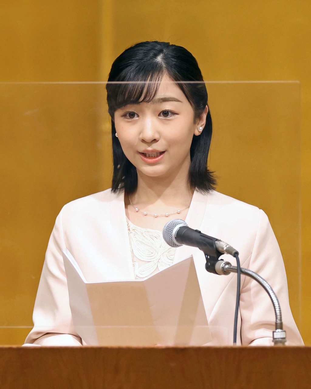 Princess Kako makes a speech at a ceremony marking the 30th anniversary of the founding of the Japanese Breast Cancer Society at a hotel in Yokohama near Tokyo, on June 29. Photo: Kyodo Princess Kako makes a speech at a ceremony marking the 30th anniversary of the founding of the Japanese Breast Cancer Society at a hotel in Yokohama near Tokyo, on June 29. Photo: Kyodo