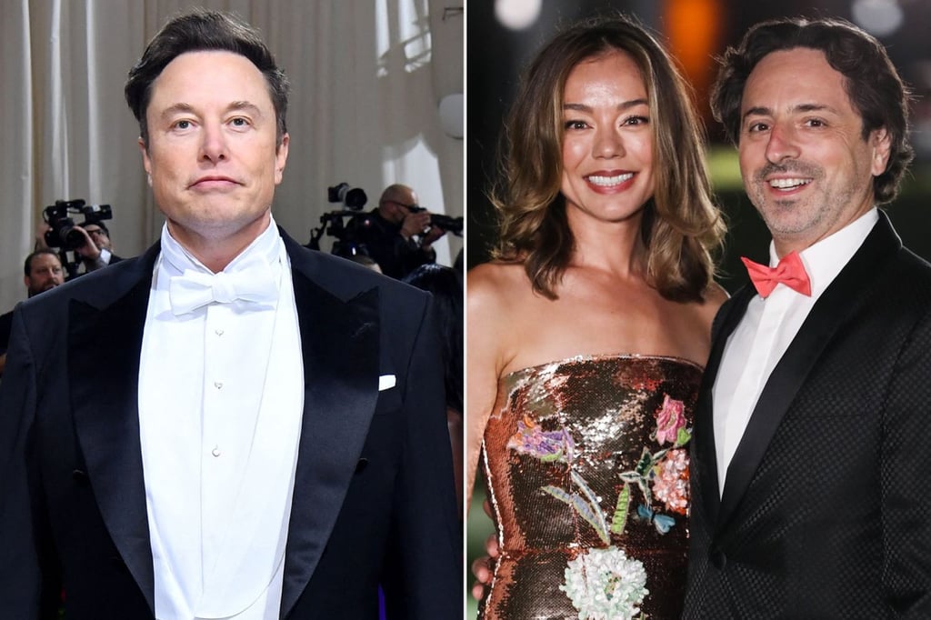 Elon Musk has been accused of having an affair with Sergey Brin’s wife, Nicole Shanahan. Photos: AFP, @KaiseratCB/Twitter Elon Musk has been accused of having an affair with Sergey Brin’s wife, Nicole Shanahan. Photos: AFP, @KaiseratCB/Twitter
