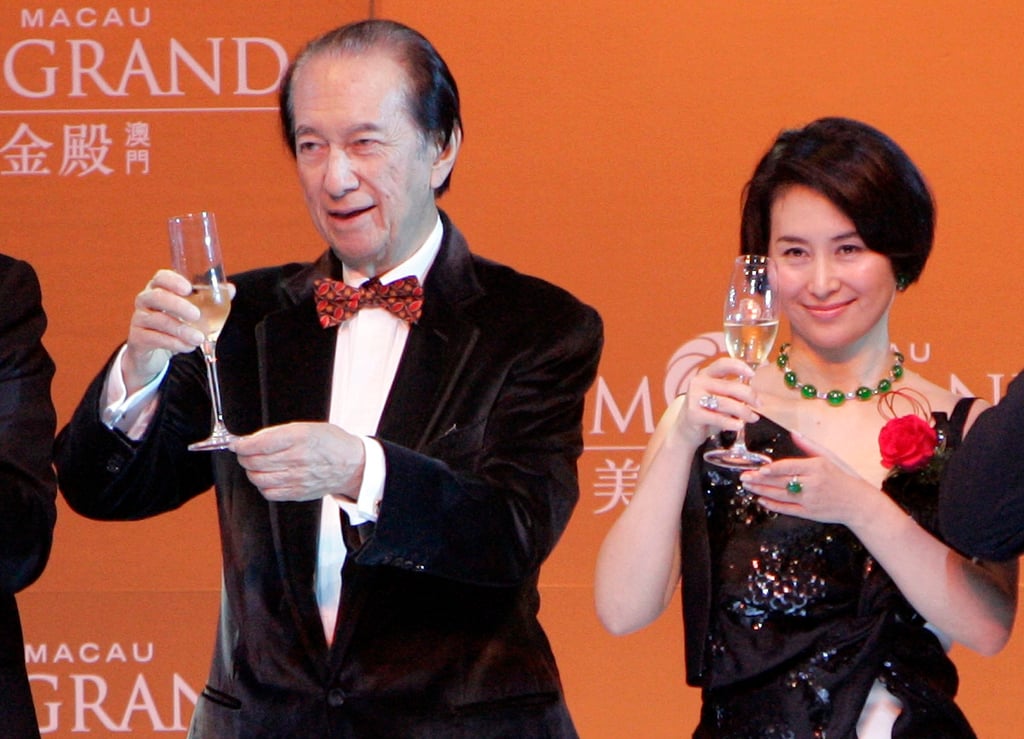 The late Stanley Ho with his daughter and MGM managing director Pansy Ho, during the opening of the MGM Grand Macau hotel and casino in 2007. Photo: Reuters