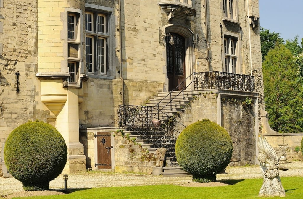 Detail of the main entrance to Schaloen Castle. Photo: Handout