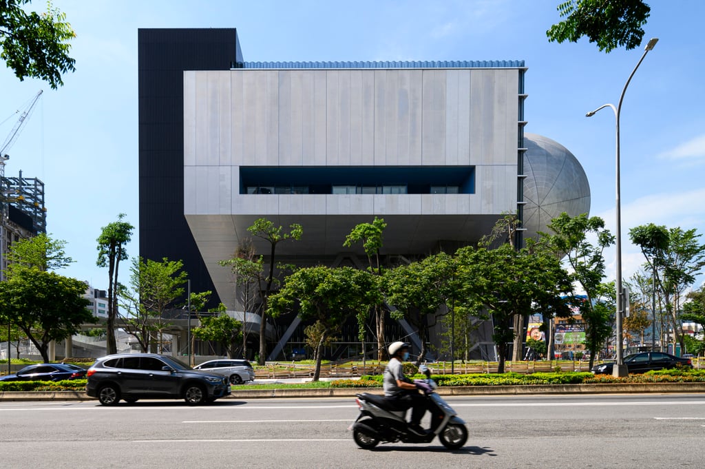 The Taipei Performing Arts Centre’s southern aspect is imposing, even austere. Photo: OMA The Taipei Performing Arts Centre’s southern aspect is imposing, even austere. Photo: OMA