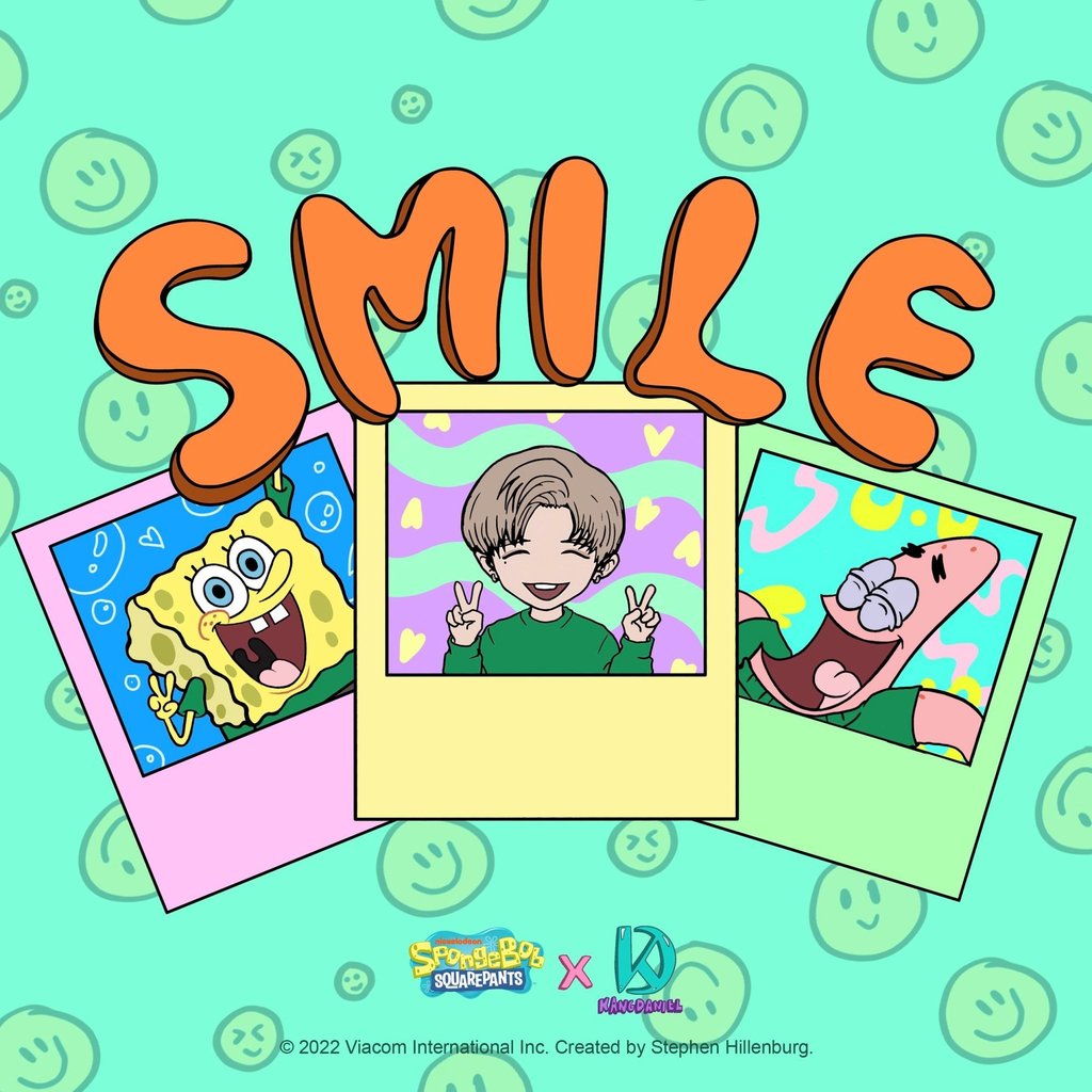 Kang Daniel’s “Smile” collaboration with SpongeBob SquarePants. Photo: Paramount