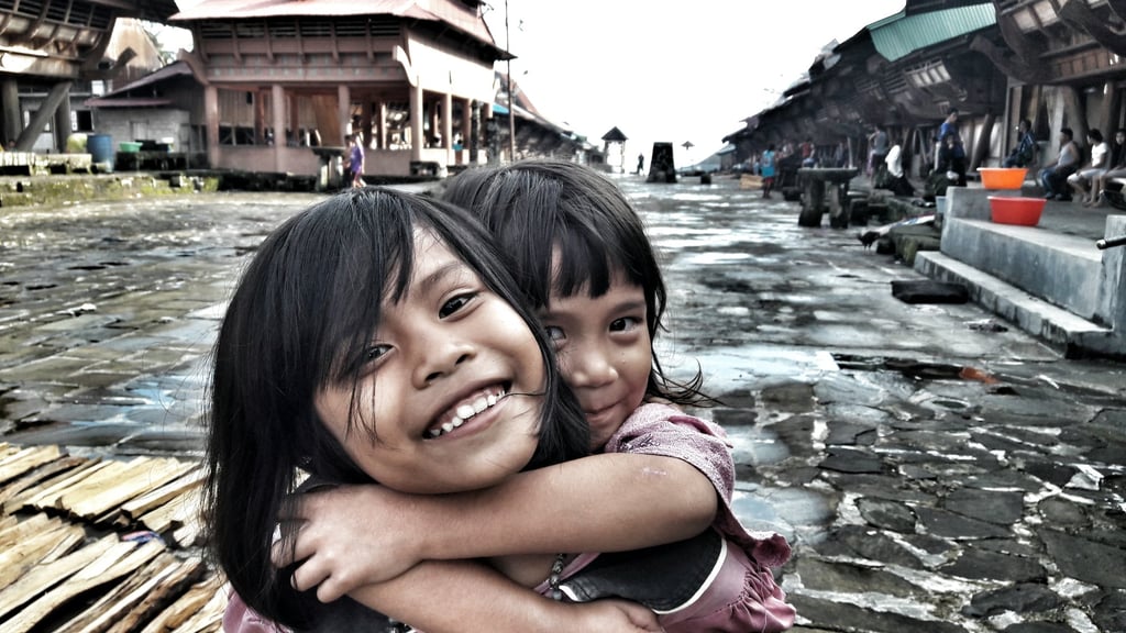 The wide, cobbled main street of the rural Indonesian village of Hiliamaetaniha is the heart of its social life. Photo: Mark Eveleigh The wide, cobbled main street of the rural Indonesian village of Hiliamaetaniha is the heart of its social life. Photo: Mark Eveleigh