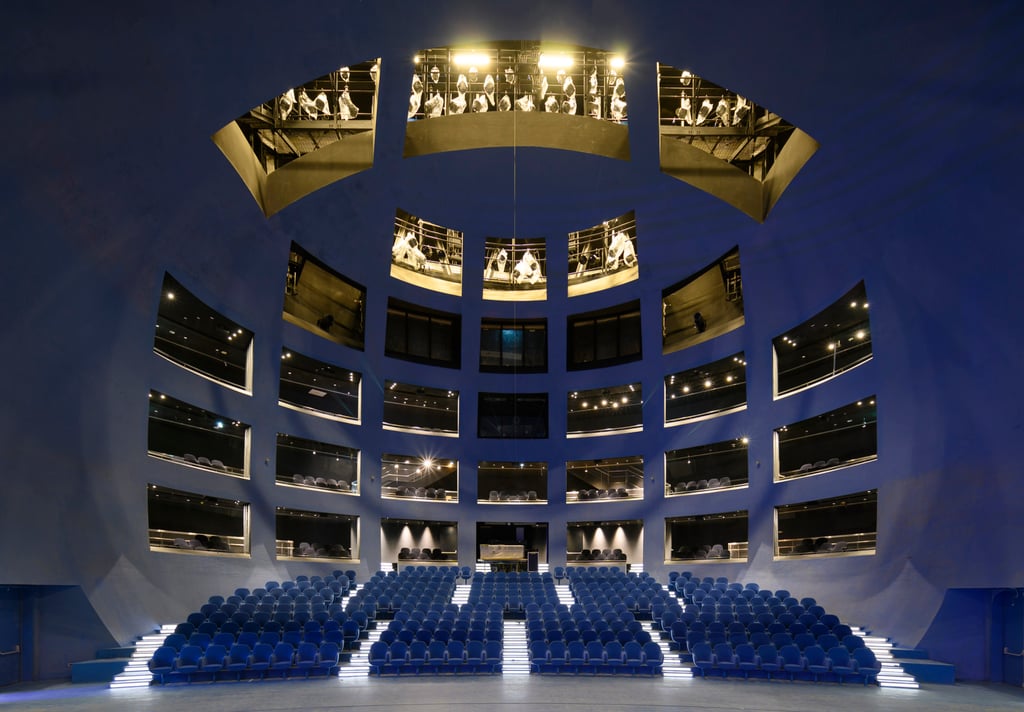 The spherical playhouse is the smallest of the Taipei Performing Arts Centre’s three performance spaces. Photo: OMA The spherical playhouse is the smallest of the Taipei Performing Arts Centre’s three performance spaces. Photo: OMA