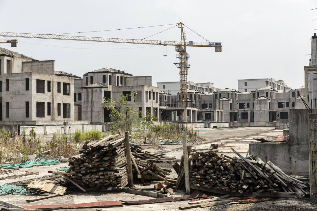 Residential buildings under construction at Tahoe Group’s Cathay Courtyard development in Shanghai, on July 27, 2022. Photo: Bloomberg