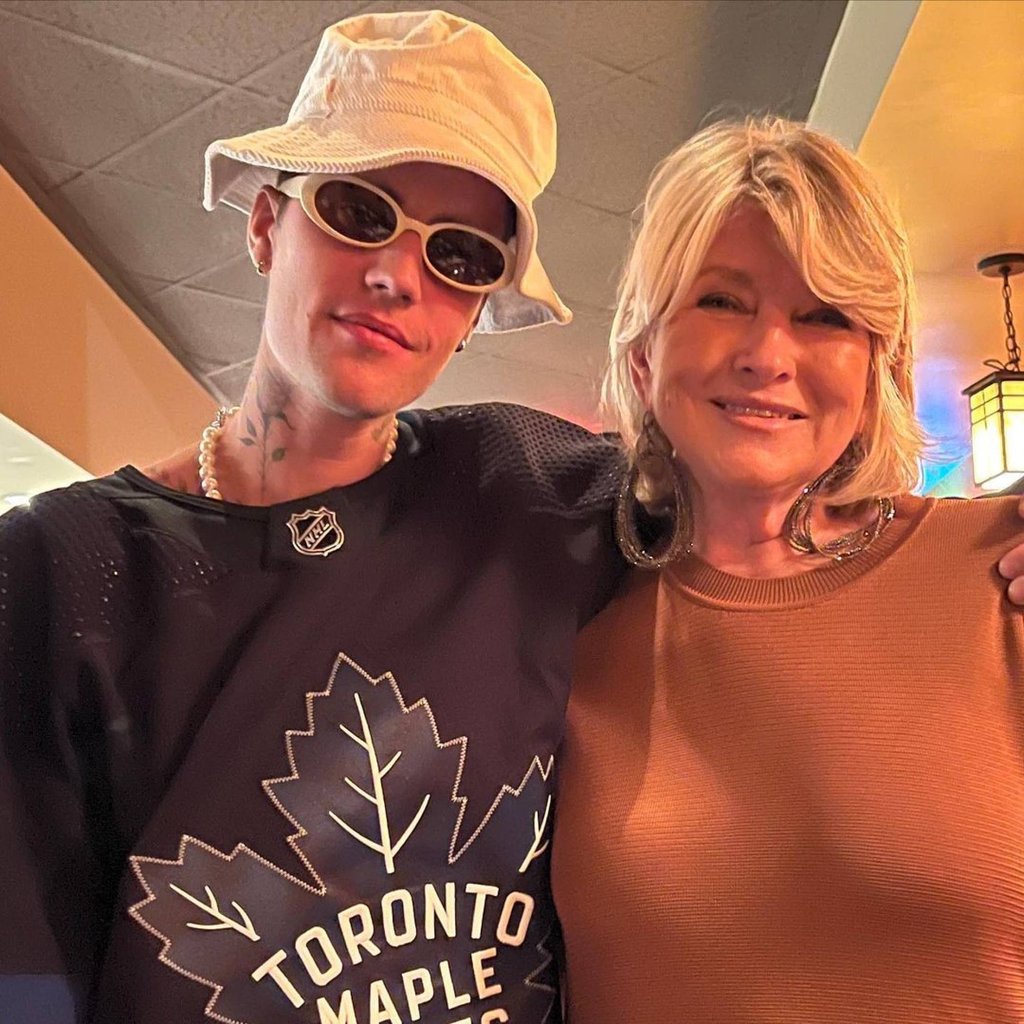 Stewart with Justin Bieber. Photo: Instagram