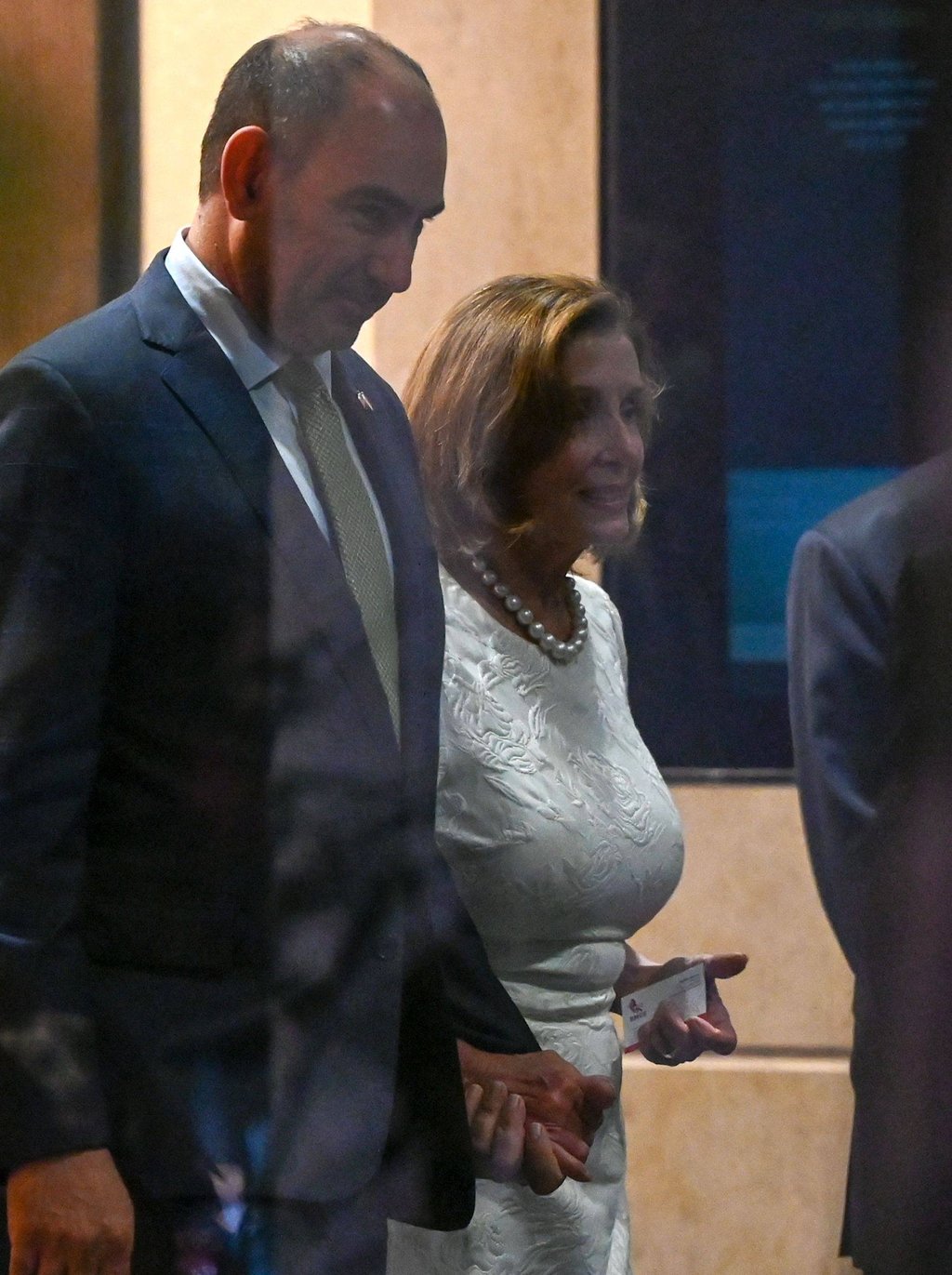 Nancy Pelosi in Singapore on Monday. Photo: AFP