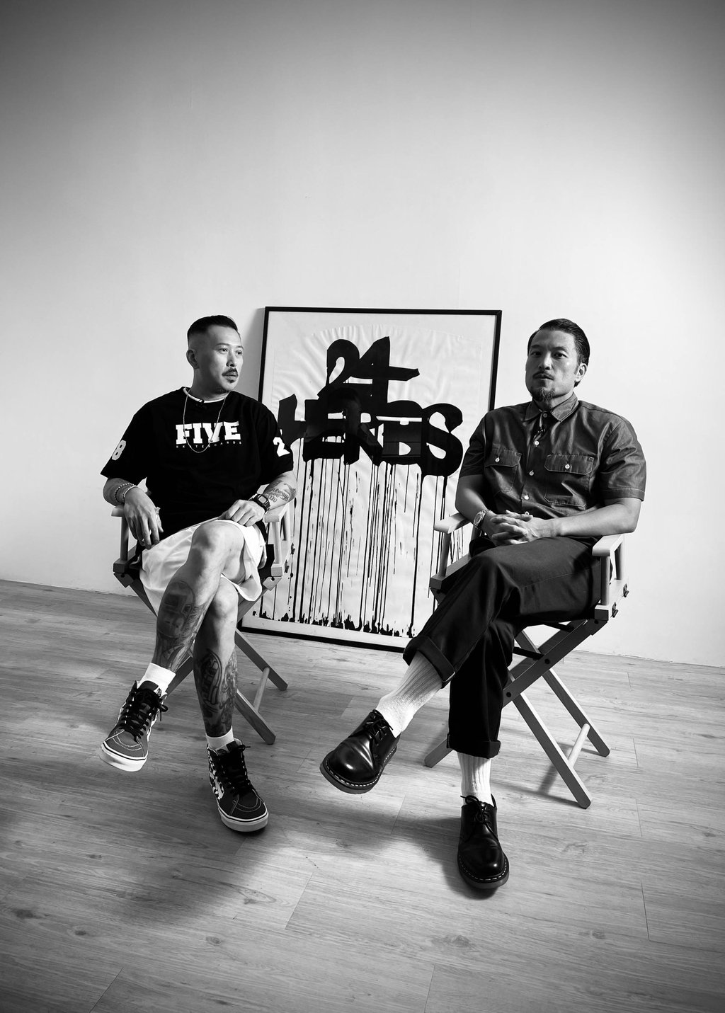 Phat Chan (left) of LMF and 24Herbs, and Julius Brian Siswojo, also from 24Herbs, are two of the organisers behind the Whats Good Music Awards. Photo: Studio8