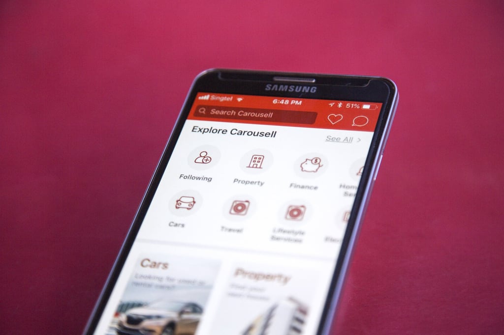 Carousell is popular in Hong Kong for buying and selling second-hand clothes. Photo: Bloomberg