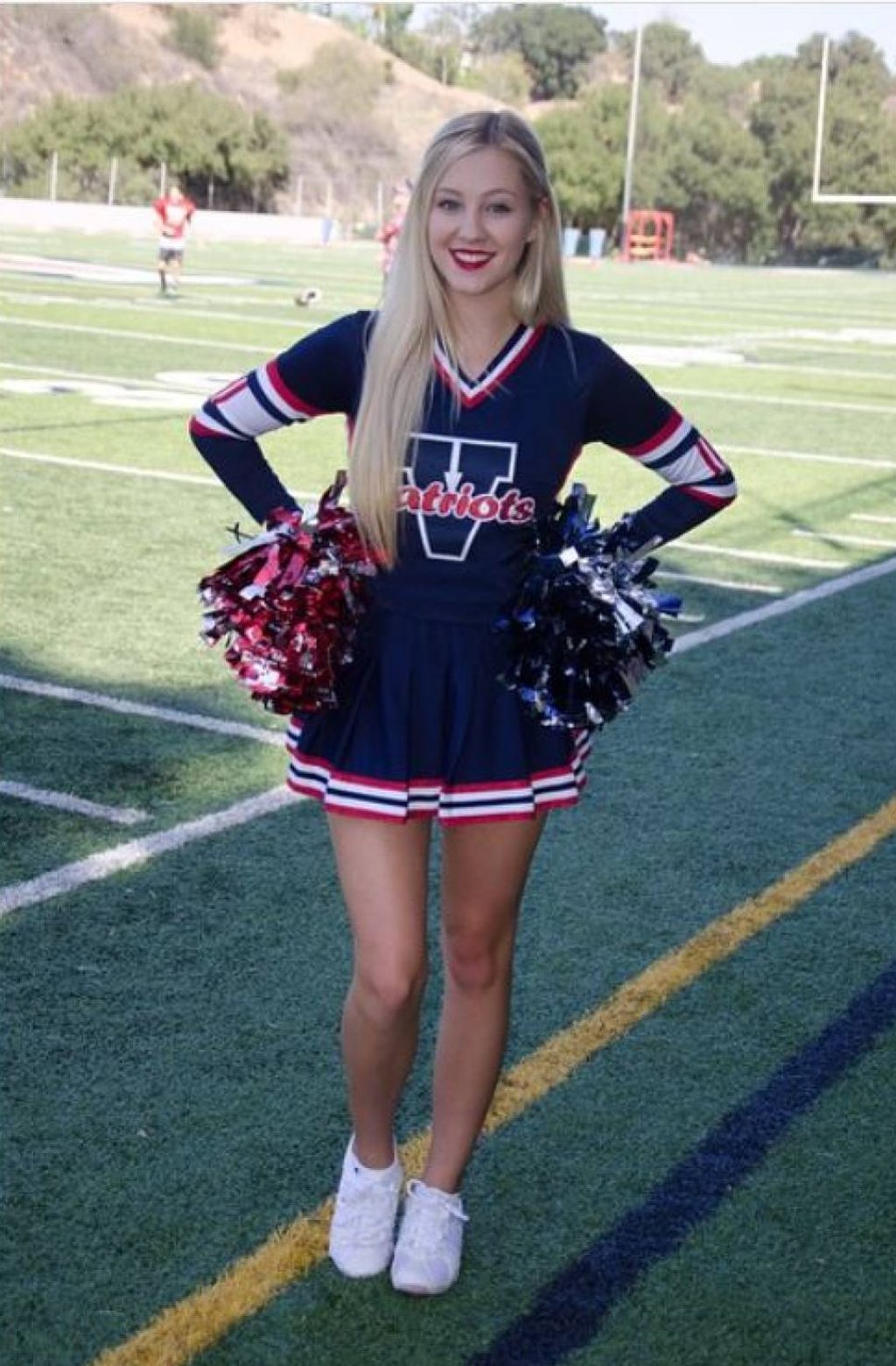 Ava Sambora was a cheerleader at her high school, Viewpoint High. Photo: @avasambora/Instagram Ava Sambora was a cheerleader at her high school, Viewpoint High. Photo: @avasambora/Instagram