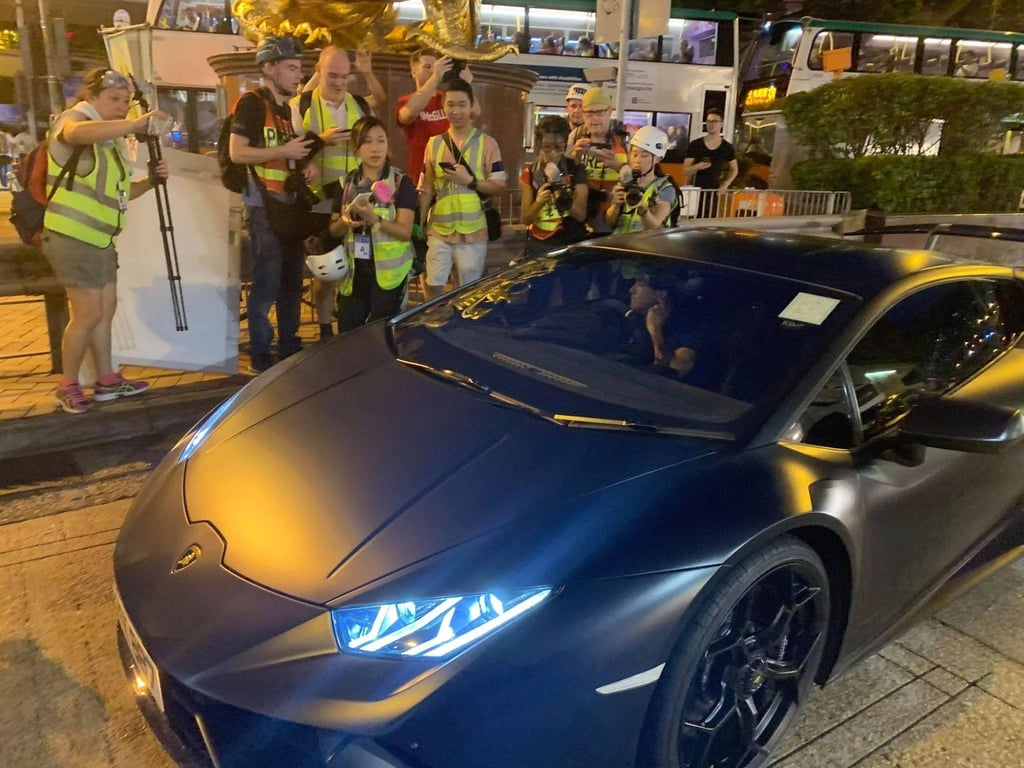Aaron Kwok was caught up in the middle of protests. Photo: @Aiden_lau/Reddit