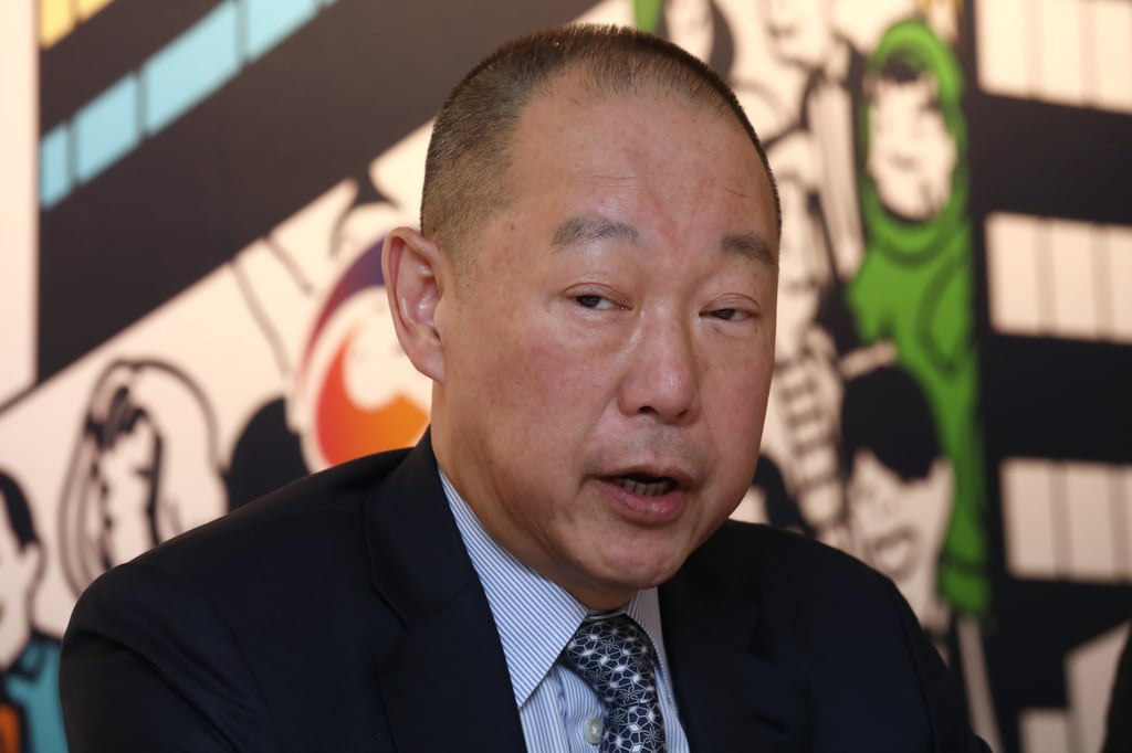 Thomas Lau Luen-hung, chairman of Lifestyle International Holdings, speaks during the company’s press conference in Causeway Bay on August 12, 2019. Photo: Jonathan Wong