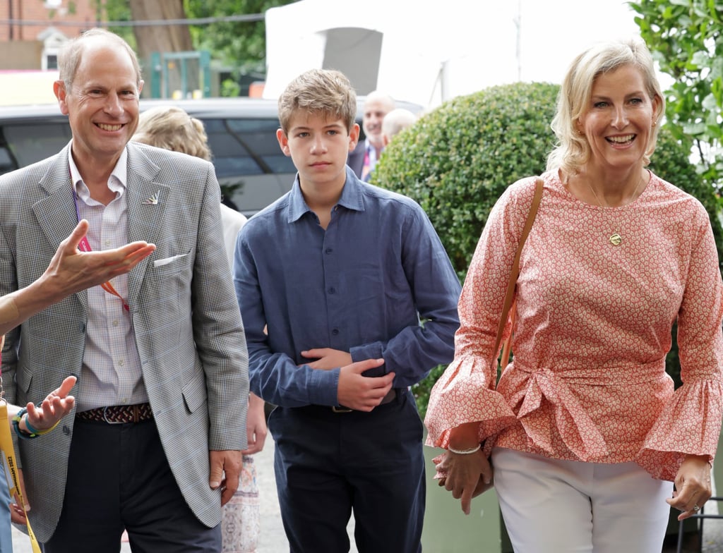 Prince Edward, Earl of Wessex, Lady Louise Windsor, James, Viscount Severn and Sophie, Countess of Wessex arrive at the Sandwell Aquatics Centre during the 2022 Commonwealth Games on August 2, in Birmingham, England. Photo: Getty Images