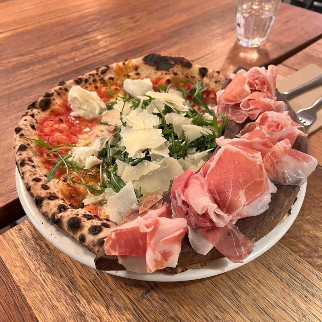 Di Parma pizza from 48h Pizza e Gnocchi Bar in South Yarra, Melbourne, Australia. Photo: Instagram/@48hpizzaegnocchibar Di Parma pizza from 48h Pizza e Gnocchi Bar in South Yarra, Melbourne, Australia. Photo: Instagram/@48hpizzaegnocchibar