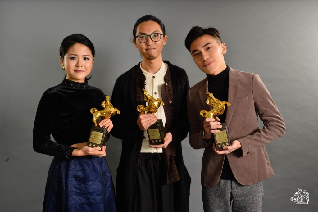 The animation was produced by (from left) Wong Tsz-ying, Wong Chun-long, and Shek Ka-chun, then final year students of animation and visual effects at Open University, now Hong Kong Metropolitan University. Photo: Handout The animation was produced by (from left) Wong Tsz-ying, Wong Chun-long, and Shek Ka-chun, then final year students of animation and visual effects at Open University, now Hong Kong Metropolitan University. Photo: Handout