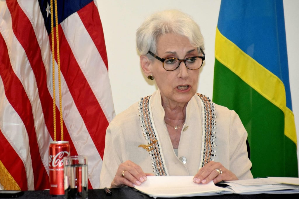 US Deputy Secretary of State Wendy Sherman in the Solomon Islands on August 7. Photo: AFP