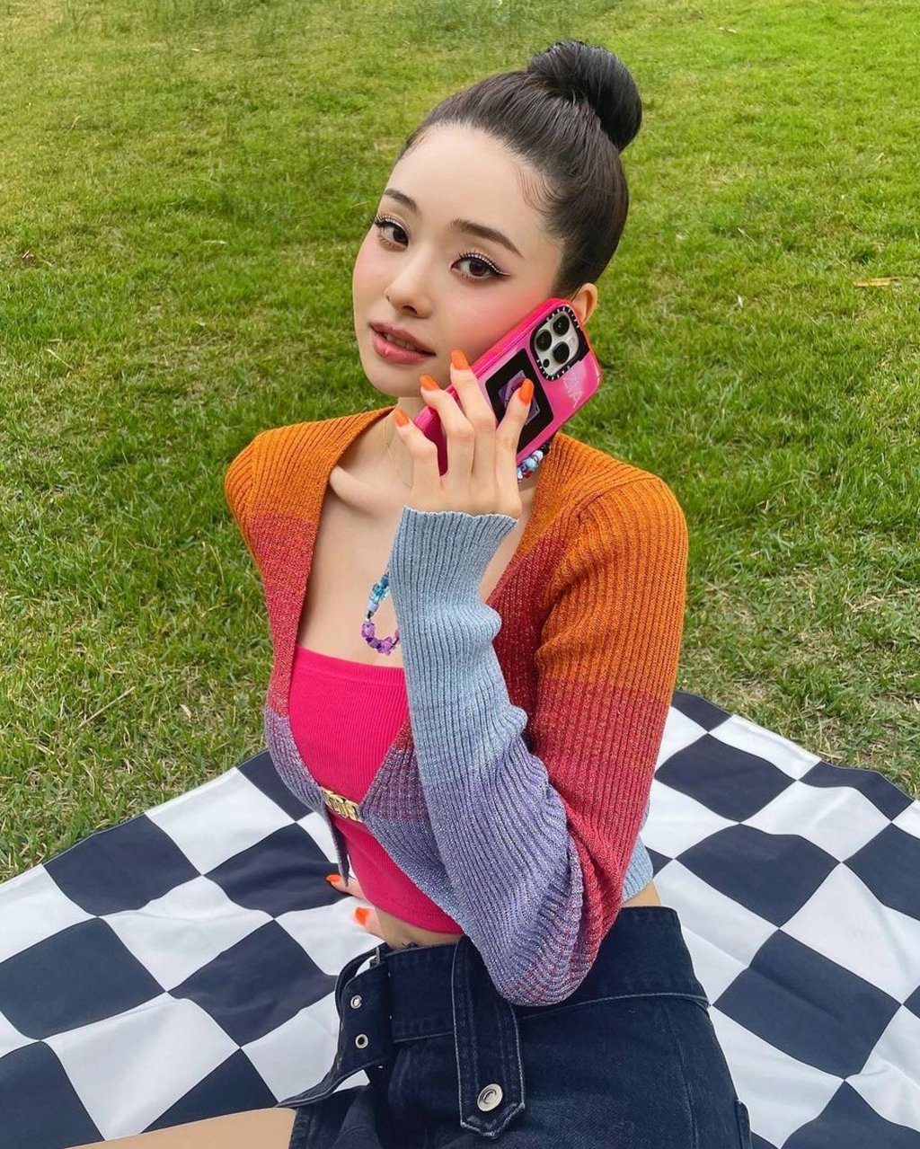 Influencer Song Ji-a got into hot water after the show when fans spotted she was wearing fake Chanel. Photo: @dear.zia/Instagram Influencer Song Ji-a got into hot water after the show when fans spotted she was wearing fake Chanel. Photo: @dear.zia/Instagram