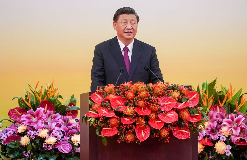 President Xi Jinping during celebrations marking the 25th anniversary of Hong Kong’s return to Chinese rule. Photo: Felix Wong President Xi Jinping during celebrations marking the 25th anniversary of Hong Kong’s return to Chinese rule. Photo: Felix Wong