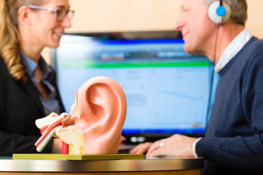 A man undergoes a hearing test. Photo: Shutterstock