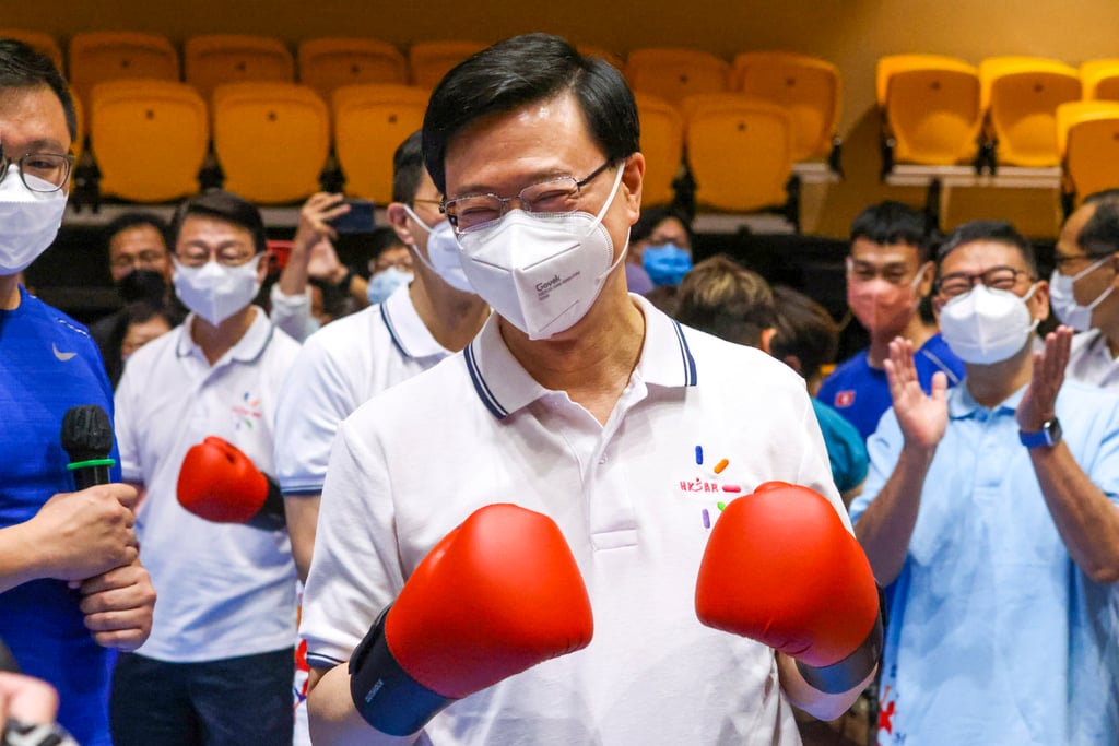 Chief Executive John Lee is the first Hong Kong leader on the mainland’s social media scene. Photo: Dickson Lee Chief Executive John Lee is the first Hong Kong leader on the mainland’s social media scene. Photo: Dickson Lee