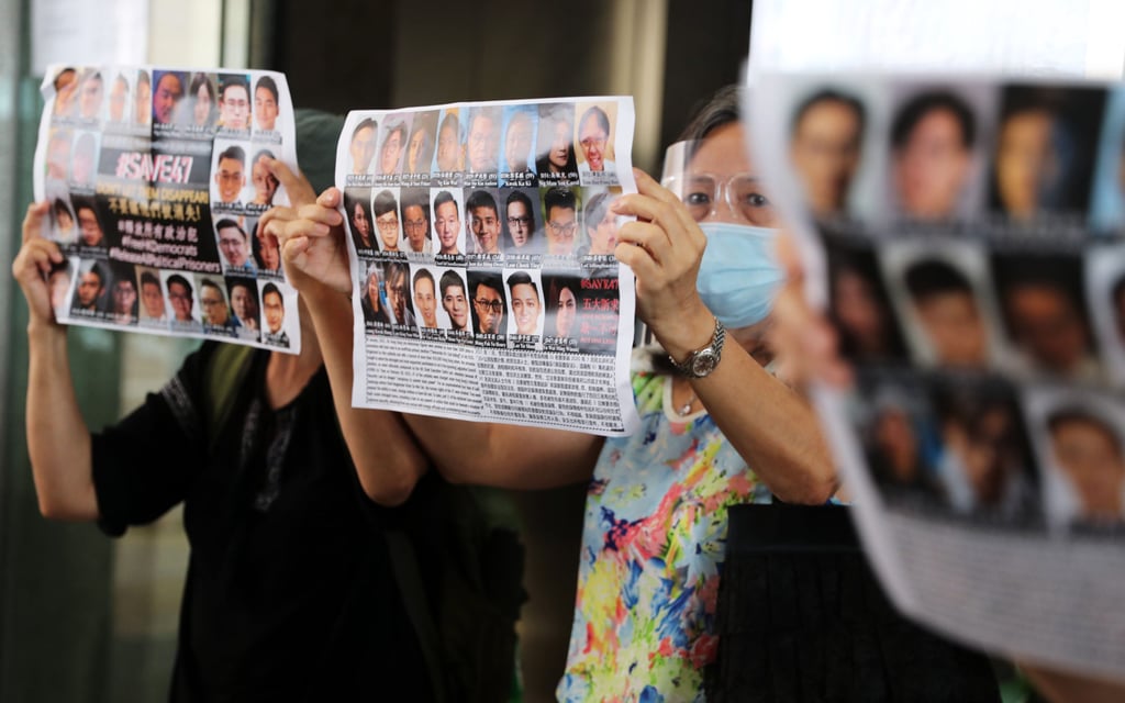Supporters of the 47 opposition activists protest outside court earlier this year. Photo: Sam Tsang. Supporters of the 47 opposition activists protest outside court earlier this year. Photo: Sam Tsang.