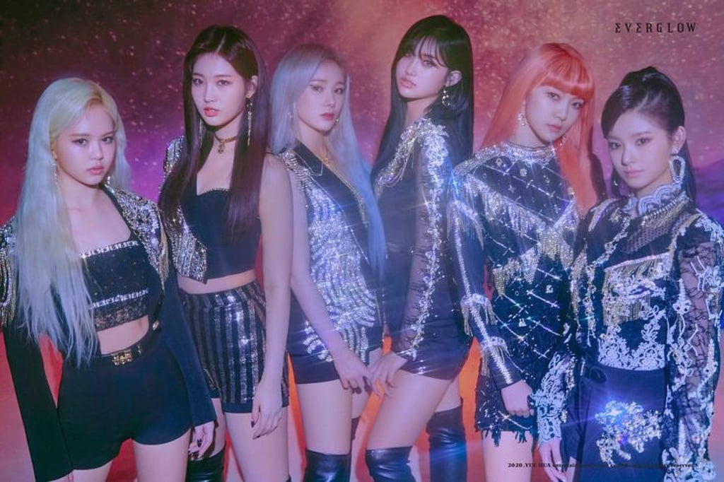 Everglow are managed by Chinese label Yuehua are focus on the Korean market. Photo: @hyper_lilies/Twitter Everglow are managed by Chinese label Yuehua are focus on the Korean market. Photo: @hyper_lilies/Twitter