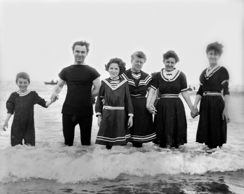 A family wears the latest swimwear styles (c. 1895). Photo: Kirn Vintage Stock/Corbis via Getty Images