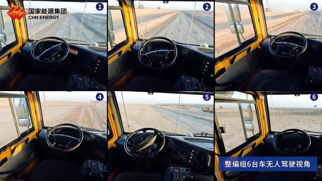 With the help of machines powered by AI and 5G technologies, the Zhundong coal mine produced nearly 150 million tonnes of coal last year, contributing to half the total output of the Xinjiang, according to Guangming Daily. Photo: Weibo