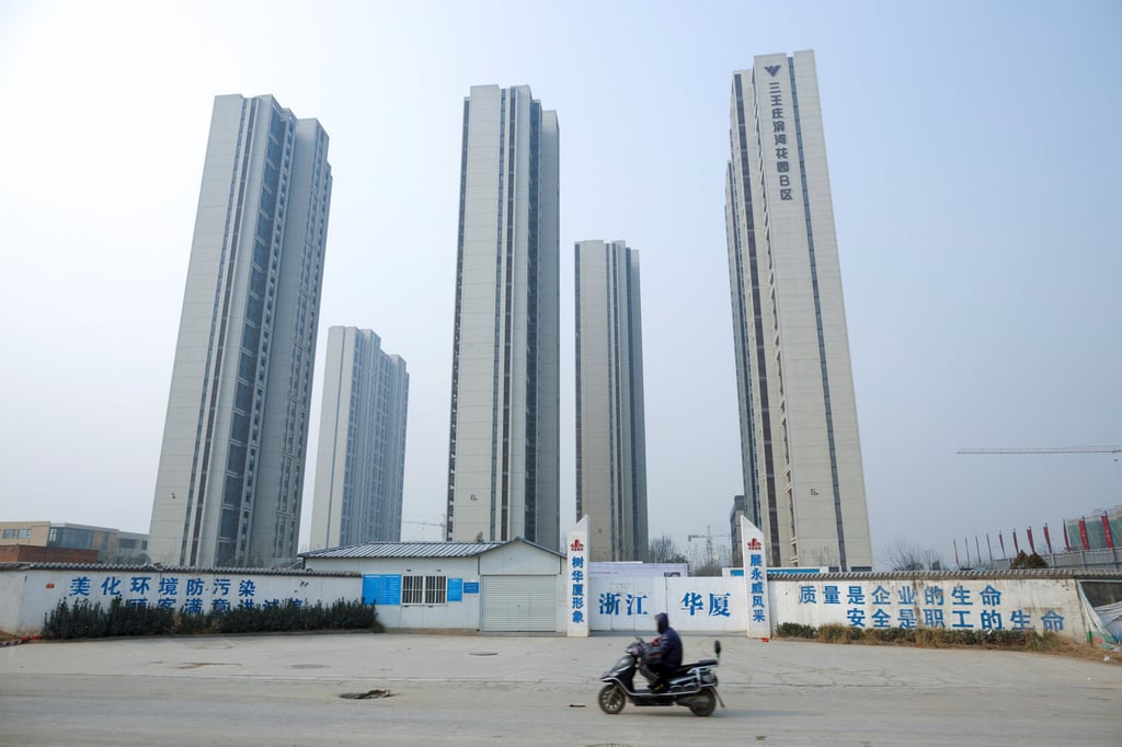 Highrise buildings under construction in Zhengzhou, Henan province, China, in January 2019. Photo: Reuters