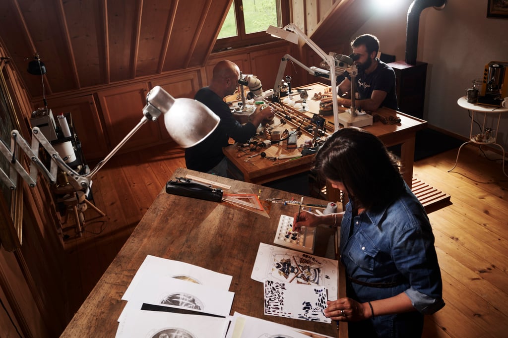Where the magic happens: crafting the look and the components for a new Richard Mille watch.