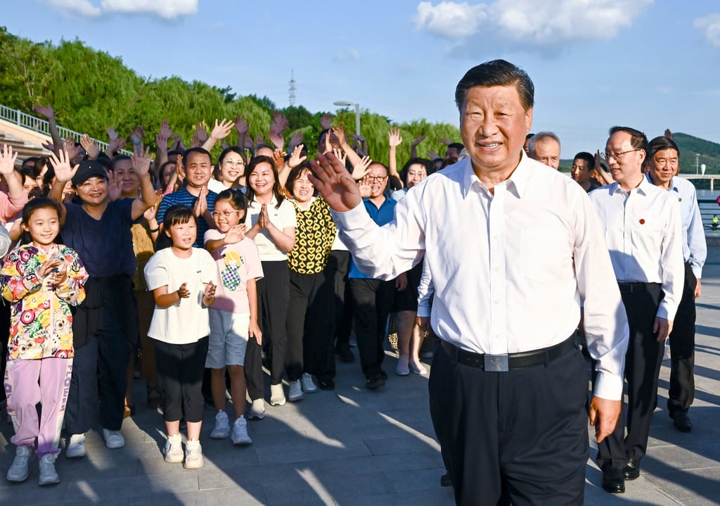 Chinese President Xi Jinping, visiting a forest park in Jinzhou, in northeast China’s Liaoning Province, on Tuesday. Xi has pledged that Beijing “will never allow a major incident like large-scale power cuts to happen again”. Photo: Xinhua