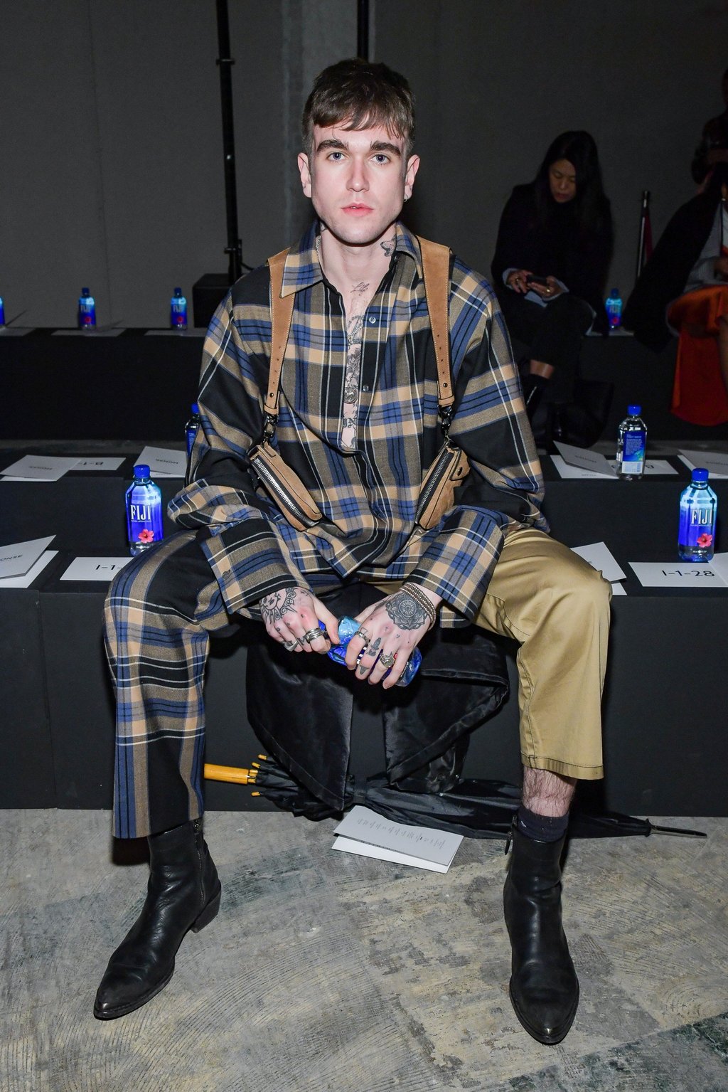 Actor Gabriel-Kane Day-Lewis attends the Monse Fashion Show during New York Fashion Week in February 2020, in New York City. Photo: Getty Images Actor Gabriel-Kane Day-Lewis attends the Monse Fashion Show during New York Fashion Week in February 2020, in New York City. Photo: Getty Images