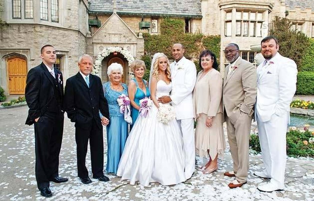 The Wilkinson and Baskett families at the wedding of Kendra and Hank. Photo: @Celebrity Weddings/Facebook