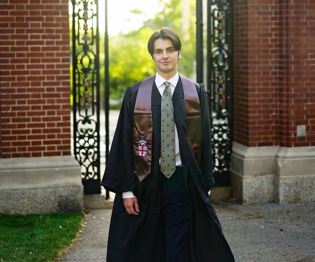 Dylan Michael Douglas graduated from Brown University this year. Photo: @catherinezetajones/Instagram Dylan Michael Douglas graduated from Brown University this year. Photo: @catherinezetajones/Instagram