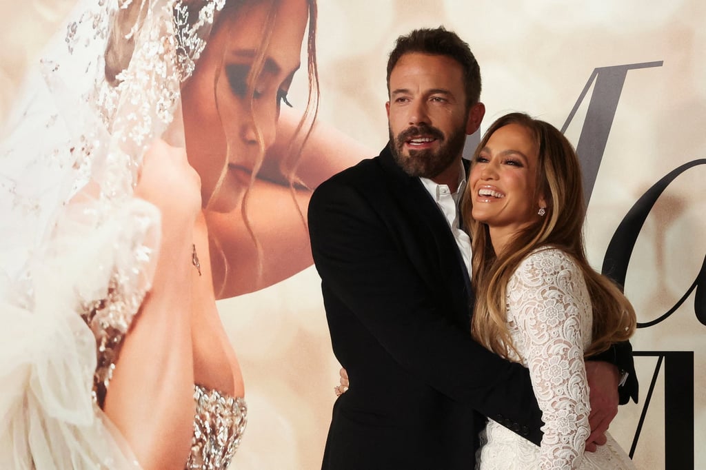 Jennifer Lopez and Ben Affleck on the red carpet for Marry Me at the Directors Guild of America in Los Angeles, California, on February 8. Photo: Reuters