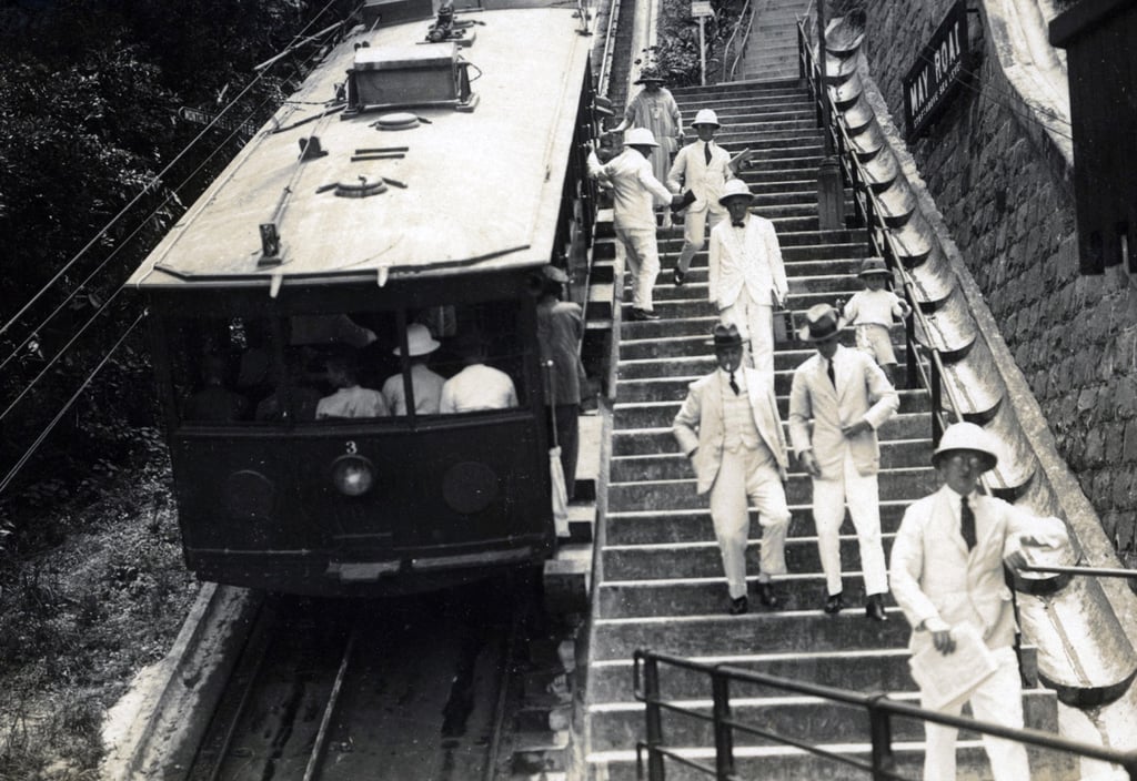 Hong Kong’s Peak Tram in the 1930s. At the time, the carriages had first class seating and servant class seating. Photo: HKU Museum Hong Kong’s Peak Tram in the 1930s. At the time, the carriages had first class seating and servant class seating. Photo: HKU Museum