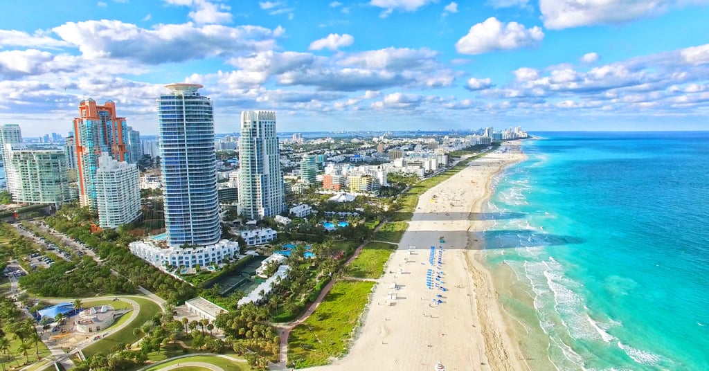 The sun-kissed South Beach in Miami, Florida, US. Photo: Shutterstock The sun-kissed South Beach in Miami, Florida, US. Photo: Shutterstock