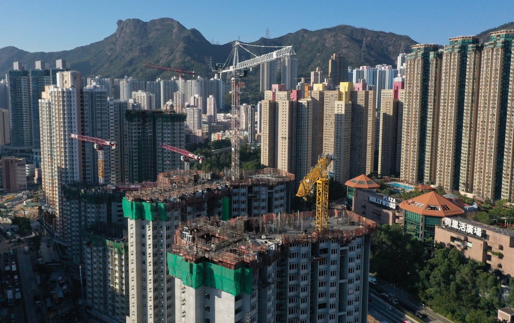 A construction site in the Diamond Hill area of Hong Kong, pictured on December 8, 2021. Photo: SCMP / Dickson Lee