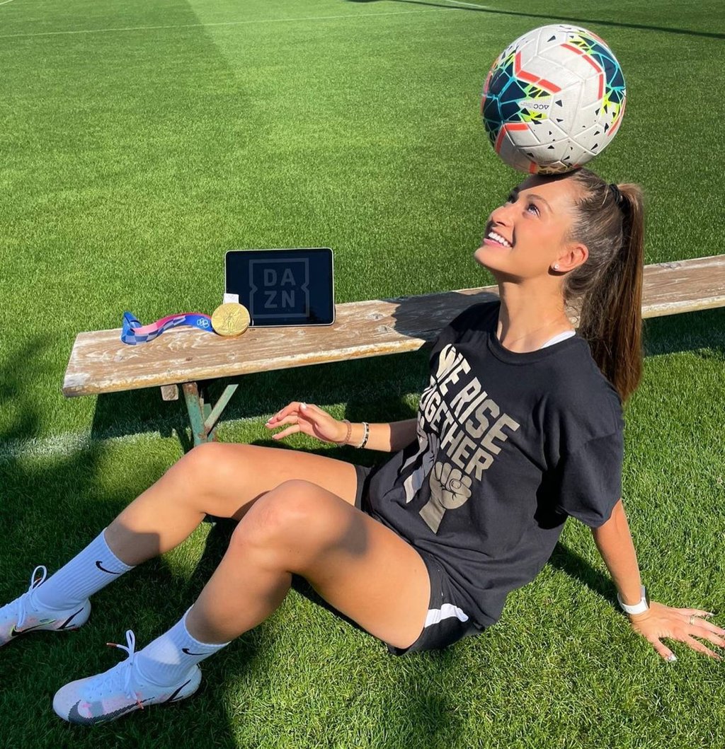 Jordyn Huitema is a professional football player for the Canadian women’s team. Photo: @jordynhuitema/Instagram Jordyn Huitema is a professional football player for the Canadian women’s team. Photo: @jordynhuitema/Instagram