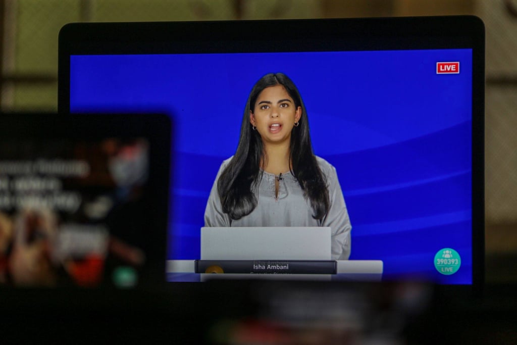 Isha Ambani is the only daughter of Mukesh Ambani, but she’s got the same strong-willed business acumen as her two brothers. Photo: Bloomberg