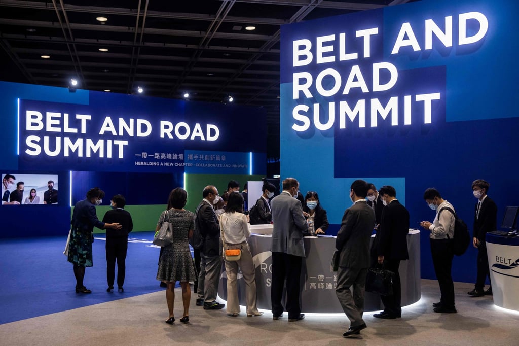 Participants at the Belt and Road Summit in Hong Kong on Wednesday. Photo: AFP Participants at the Belt and Road Summit in Hong Kong on Wednesday. Photo: AFP