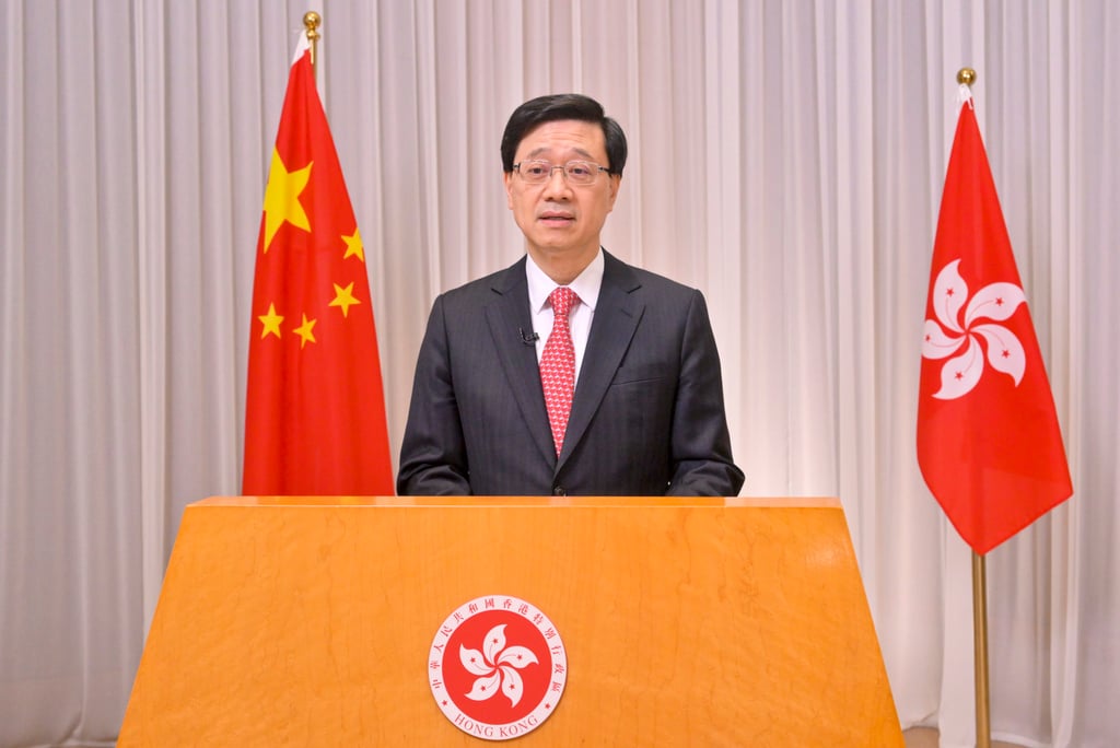 Chief Executive John Lee has proposed allowing travellers heading to the mainland to quarantine in Hong Kong. Photo: Handout