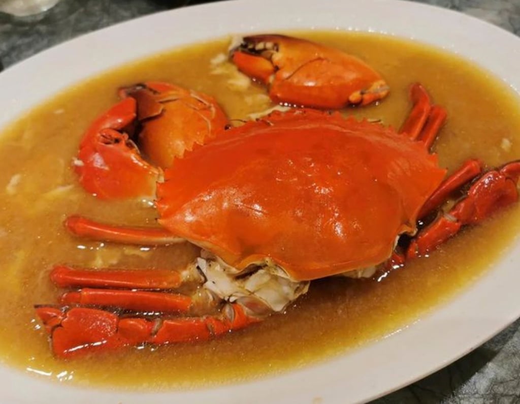 A crab dish from Liu Yuan Pavilion. Photo: courtesy of Instagram/@gigi._h_food_library A crab dish from Liu Yuan Pavilion. Photo: courtesy of Instagram/@gigi._h_food_library