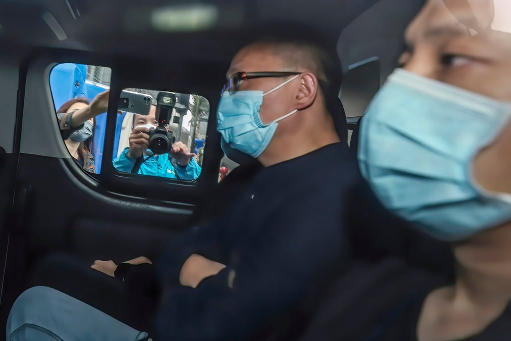 Edmund Wan, an online broadcaster, is arrested in 2020 in connection with breaches of Hong Kong’s sedition law. Photo: Xiaomei Chen