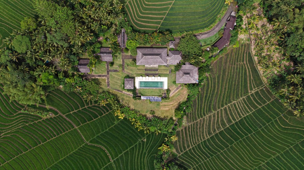 A six-bedroom retreat hidden among the padis of Tabanan, Bali. Photo: Bali RE Consultants