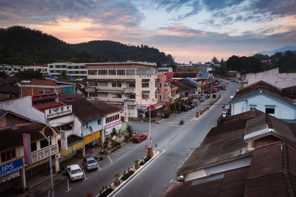 Lenggong’s main street at sunrise. Photo: Chan Kit Yeng