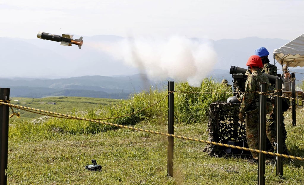 Japan Ground Self-Defence Force personnel take part in a joint exercise with US soldiers in Kumamoto, southwestern Japan, in August 2022. Photo: Kyodo