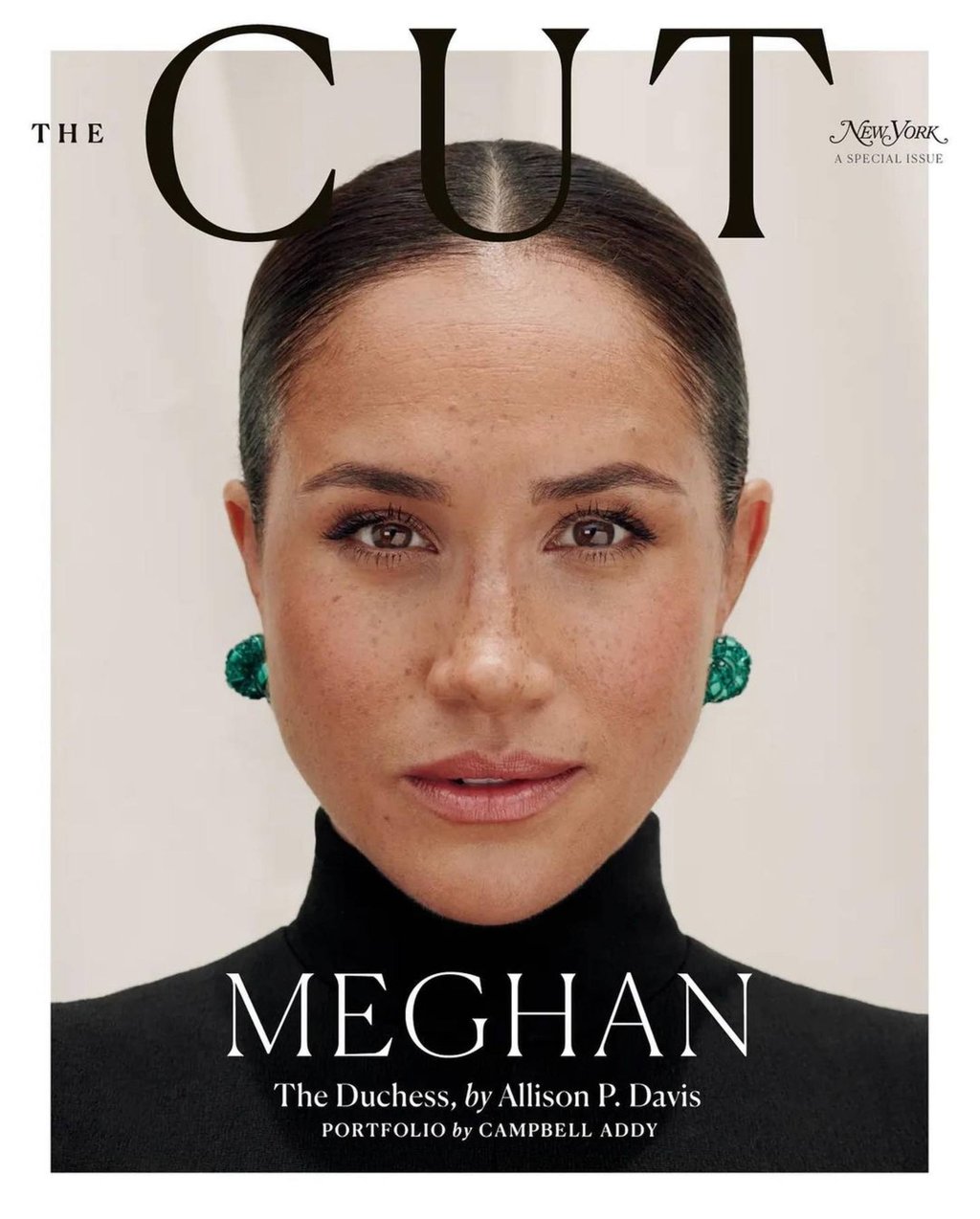 Meghan Markle on the front cover of The Cut. Photo: New York magazine Meghan Markle on the front cover of The Cut. Photo: New York magazine
